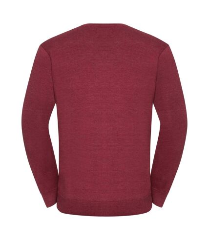 Russell Collection - Pullover à col en V - Homme (Canneberge marne) - UTBC1012