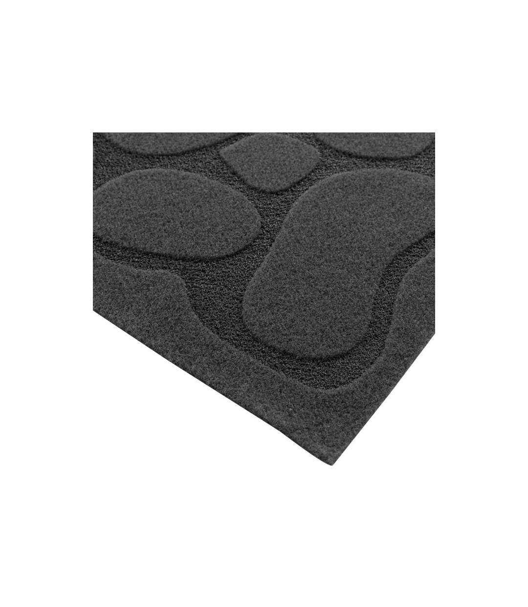 Tapis d'Entrée à Motifs Graphite 45x75cm Noir-2