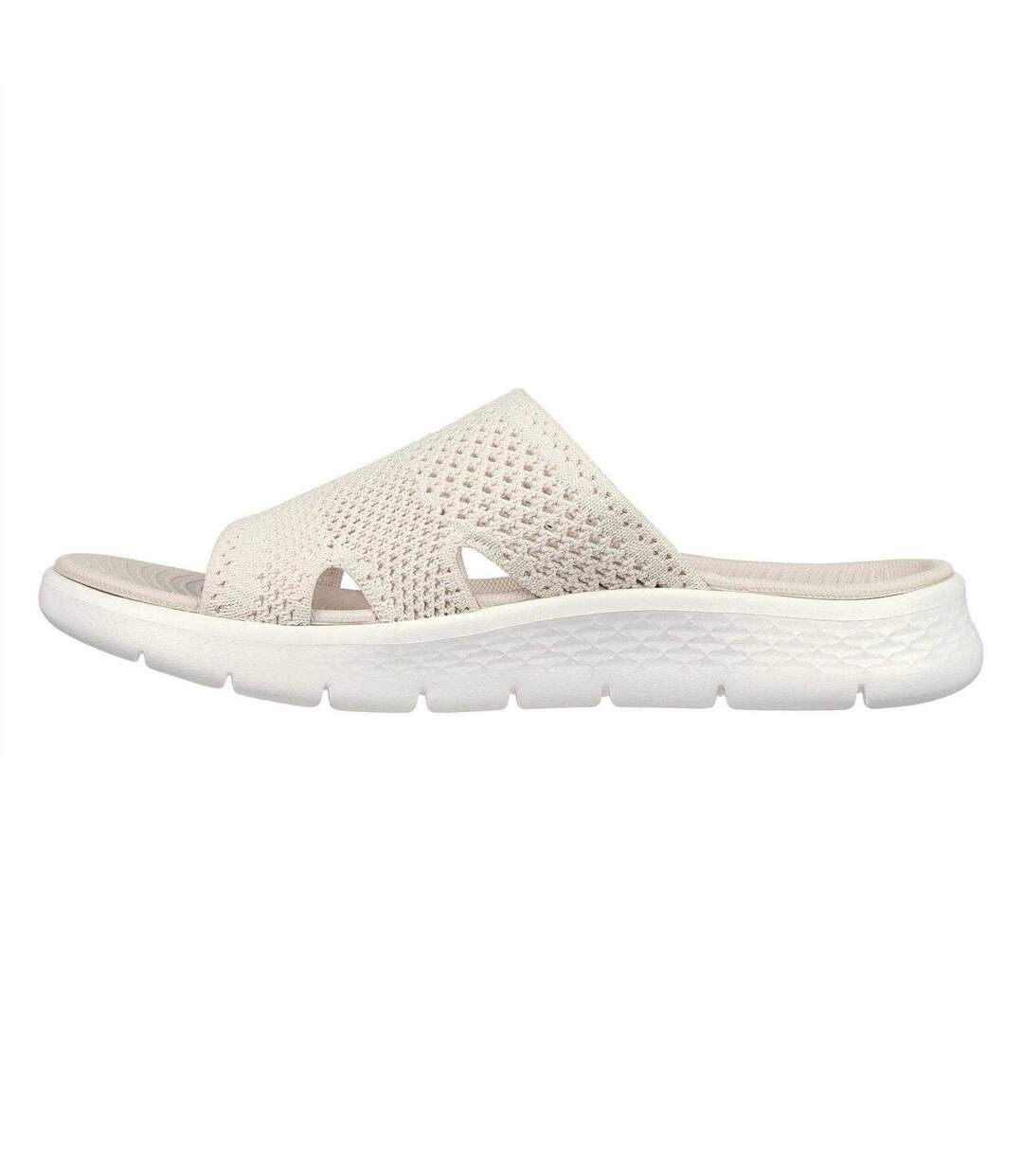 Womens/ladies Go Walk Flex Sports Sandals Natural Skechers-2