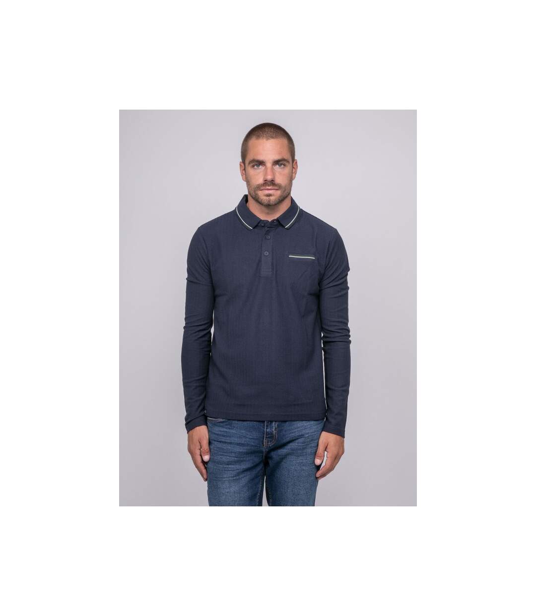Polo maille heringbone PASTITCH-1