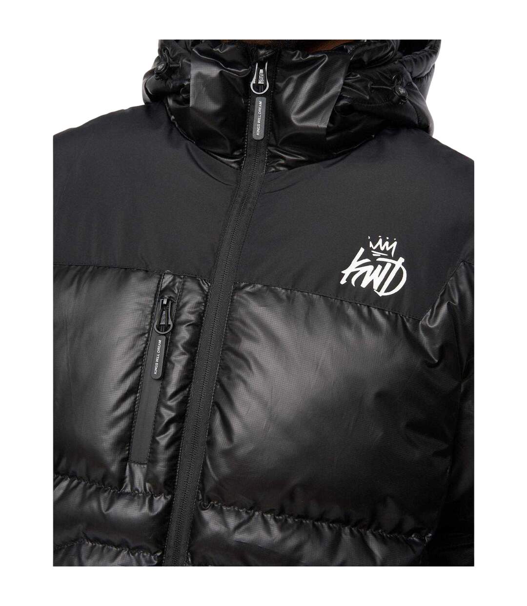 Mens Ascend Polyester Puffer Jacket Black Kings Will Dream-4