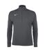 Womens/ladies Funnel Neck Regular Long-sleeved Top Anthracite Nike-1