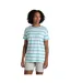 Womens/ladies Yago Stripe T-shirt Aqua Sky Craghoppers-4