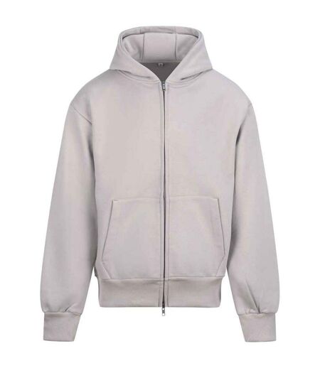 Unisex Adult Signature Heavyweight Full Zip Hoodie Natural Stone Awdis