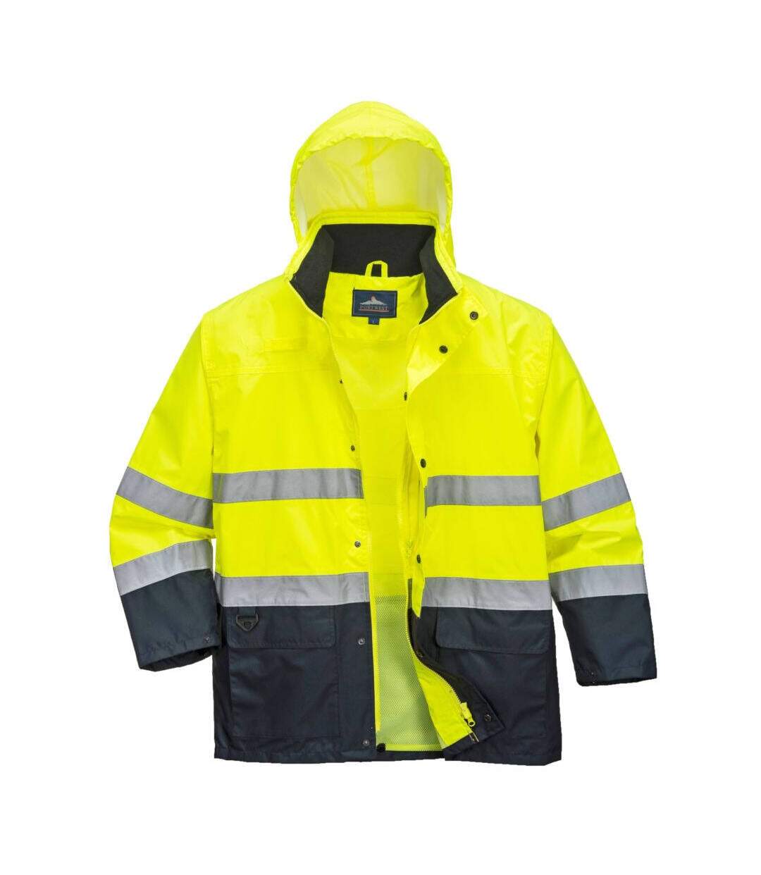 Two-tone Portwest Hi-Vis Rain Jacket