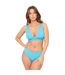 Haut De Maillot De Bain Motif/style Triangle Femme Turquoise Pâle Be You-2