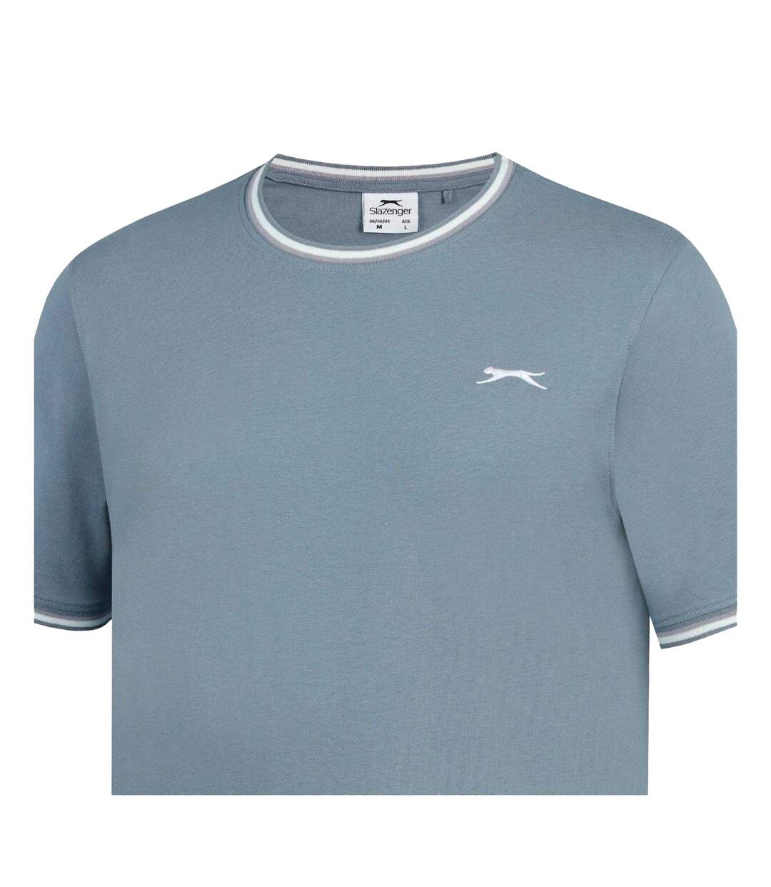 Mens Cotton T-shirt Yellow Slazenger-4