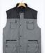 WORKER SH1034 IMPERMÉABLE — Gilet sans manches gris et noir : étanchéité totale et confort polaire-2