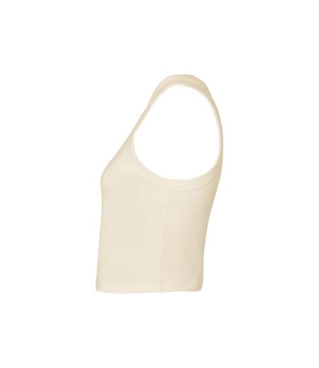 Bella + Canvas Womens/Ladies Micro-Rib Racer Tank Top (Solid Natural)