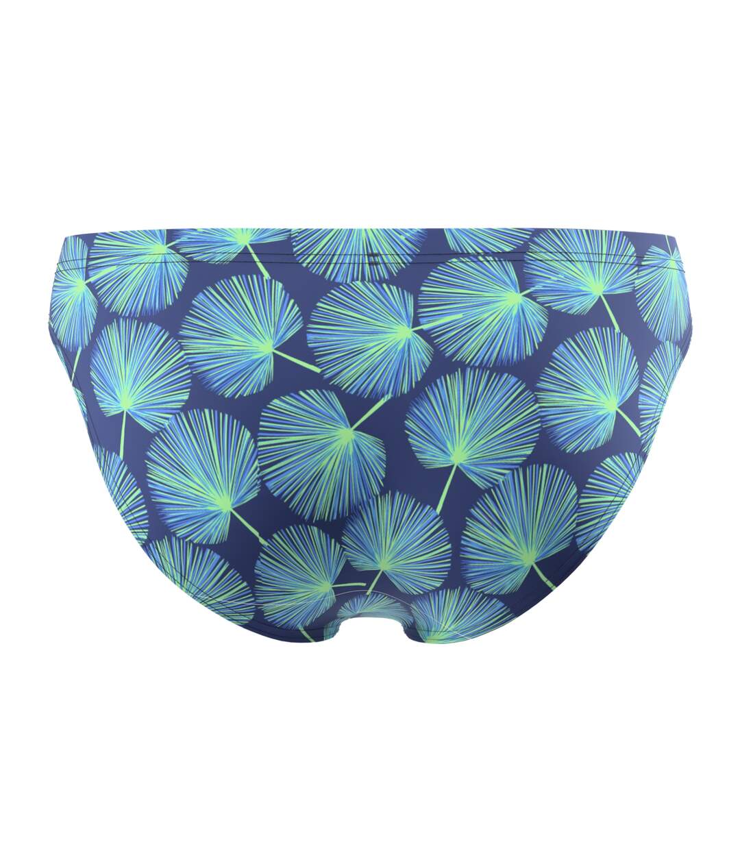 Mens Beachstar Palm Leaf All-over Print Swim Briefs Blue Green Speedo-2