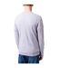 Mens Embroidered Logo Acrylic V Neck Long-sleeved Jumper Light Grey Lee Cooper-2