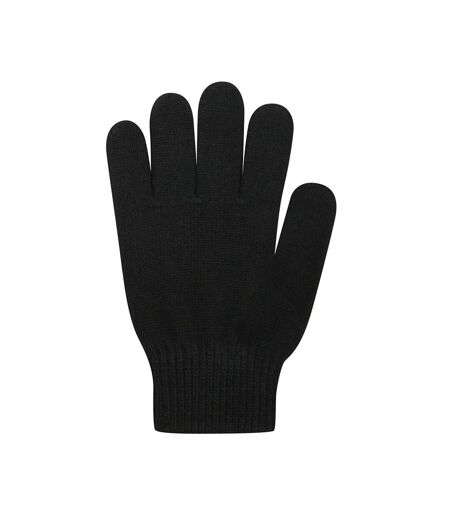 Knitted Gloves One Size Black Umbro