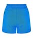 Womens/ladies Fleece Logo Shorts Pebble Grey Puma-2