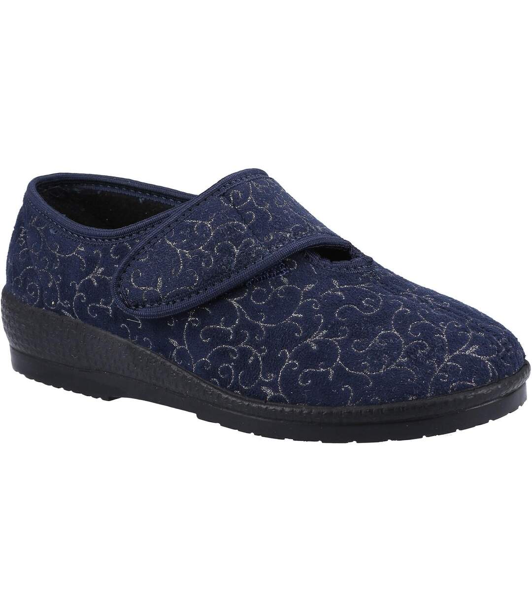 Chaussons geraldine femme bleu marine GBS-1