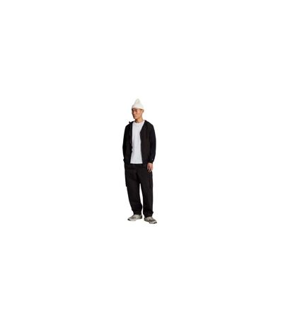 Mens Hybrid Softshell Full Zip Hoodie Black Lyle & Scott