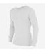 FLOSO Mens Thermal Underwear Long Sleeve T Shirt Top (Standard Range) (White)