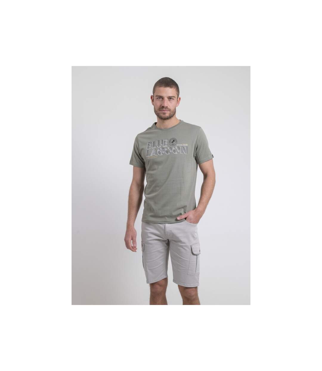 T-shirt col rond pur coton NAPAMIEL-1