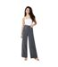 Womens/ladies button front tall straight trousers grey Dorothy Perkins