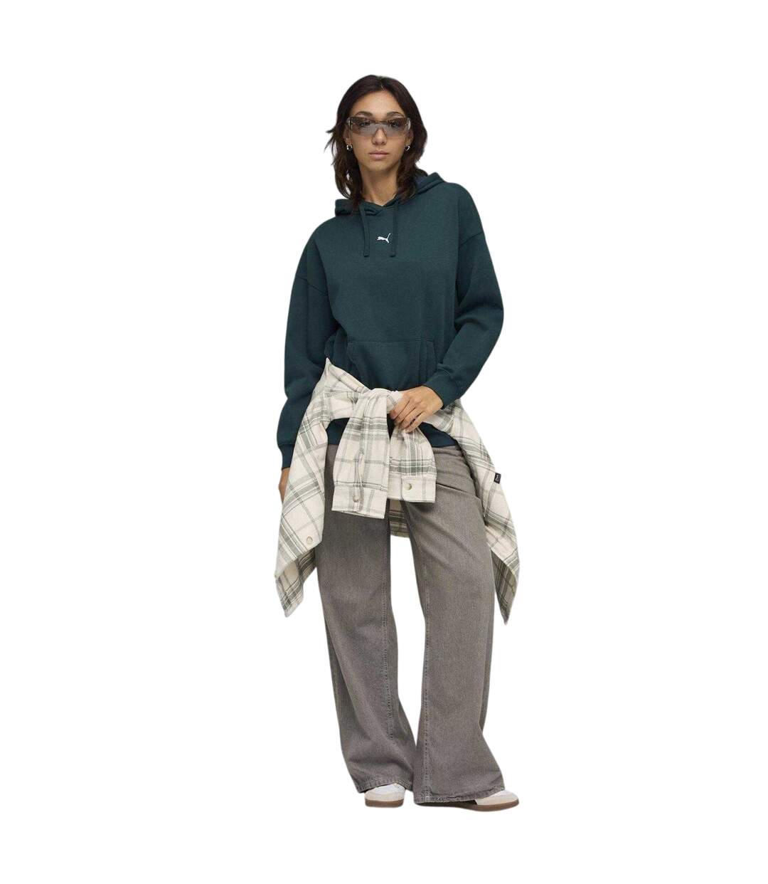 Womens/ladies Essentials Oversized Hoodie Terrain Puma-4