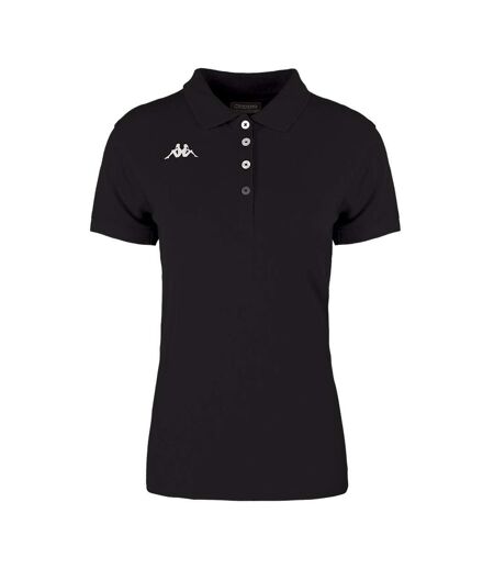 Polo noir femme kappa menata