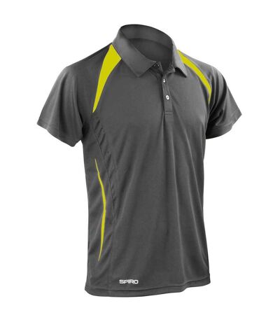 Polo team spirit homme gris / vert clair Spiro