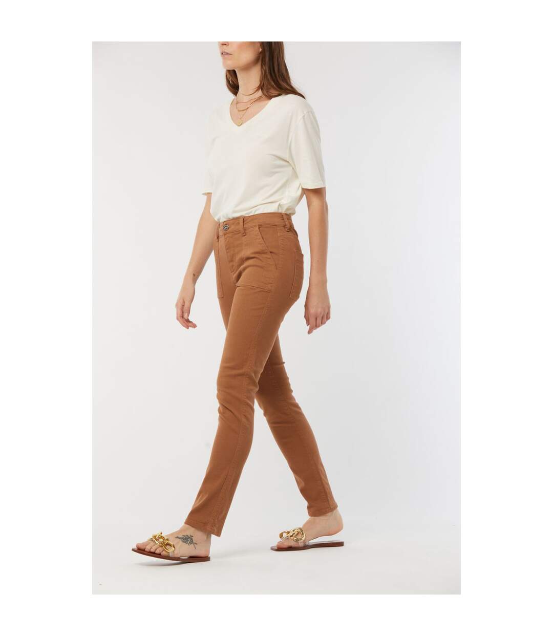 Pantalon coton slim JILO