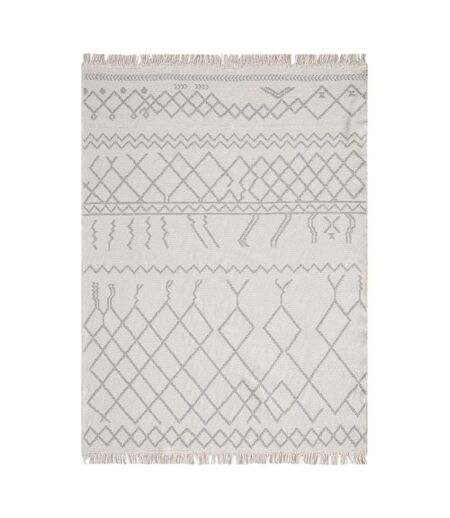 Tapis kilim reversible en coton motif berbère BO