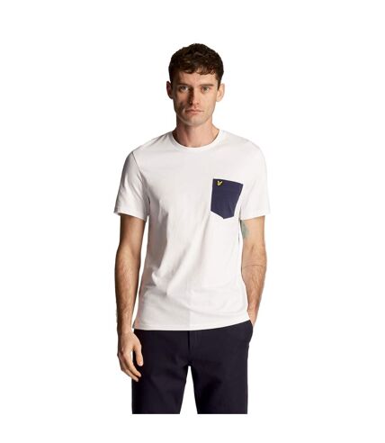 T-shirt homme blanc / bleu marine Lyle & Scott Lyle & Scott