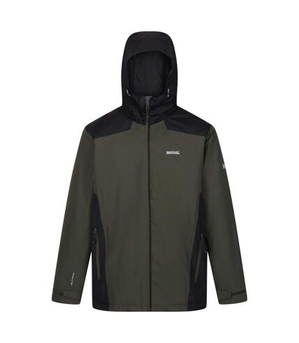 Veste imperméable thornridge homme kaki foncé / noir Regatta