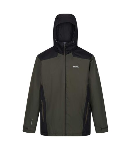 Veste imperméable thornridge homme kaki foncé / noir Regatta