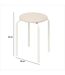 Tabouret d'appoint en métal et tissu chiné FLEXY-3
