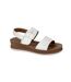 Cipriata Womens/Ladies Orfa Wedge Sandals (White) - UTDF2404