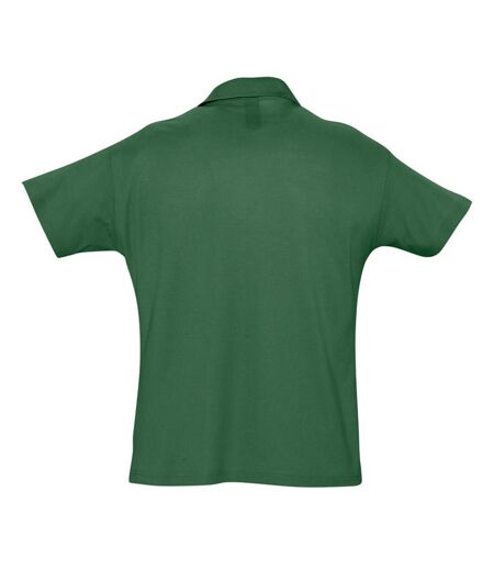 SOLS Mens Summer II Pique Short Sleeve Polo Shirt (Forest Green)
