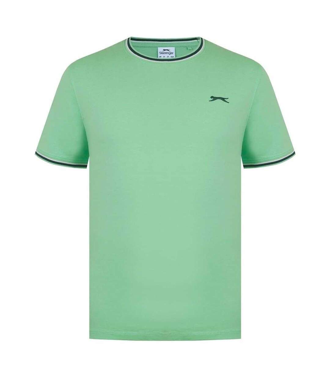 Mens Cotton T-shirt Bright Green Slazenger-1