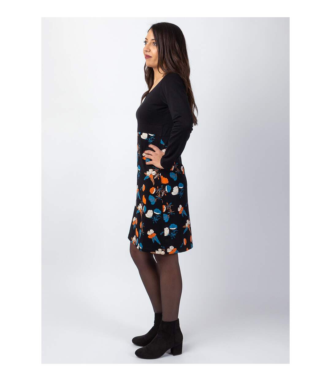 Robe courte en coton SURYA imprimé floral Coton Du Monde