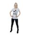 Disney T-shirt en coton à lacets Mickey Mouse Femme/Femme (Gris sportif) - UTBI31377-4