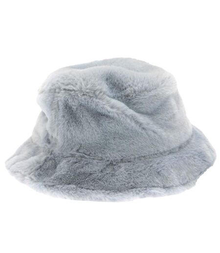 Teddy Fur Bucket Hat Blue New Era