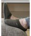 Isotoner Chaussons extra-light Mules homme polaire, semelle gomme ultra souple-2