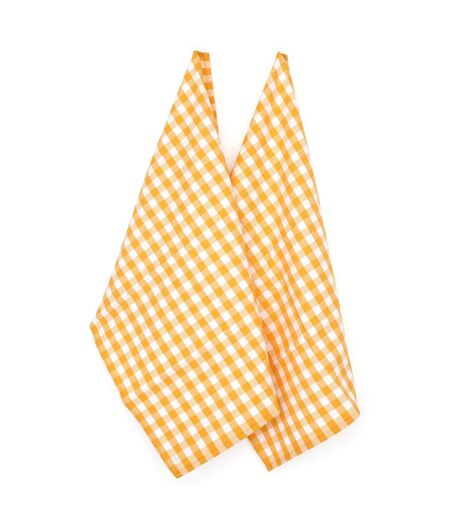 Lot de 2 torchons cuisine toile SQUARES VICHY