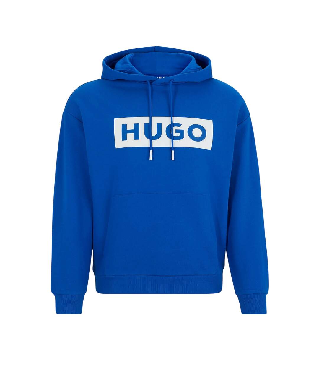 Mens Box Long-sleeved Hoodie Blue Boss-2