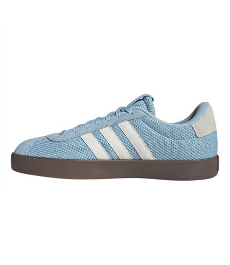 Mens Vl Court 3.0 Suede Trainers Blue White Gum Adidas