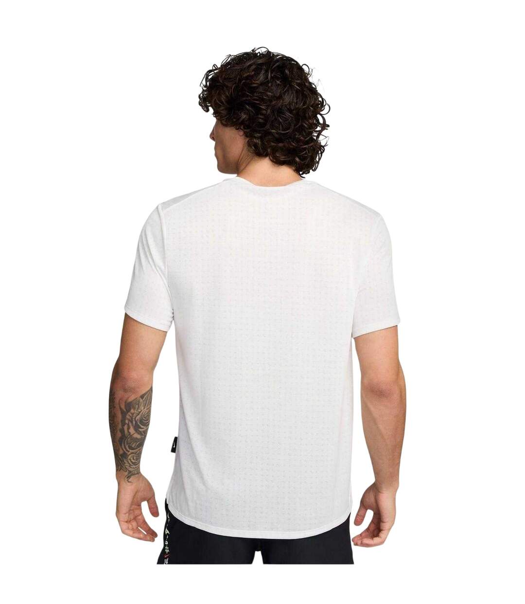 T-shirt Miler Homme Blanc Nike-2