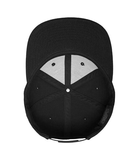 Yupoong Mens The Classic Premium Snapback Cap (Black/Black)