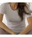 Warm Fleece-Lined Short Sleeve Thermal T-Shirt for Women - Winter Baselayer-3