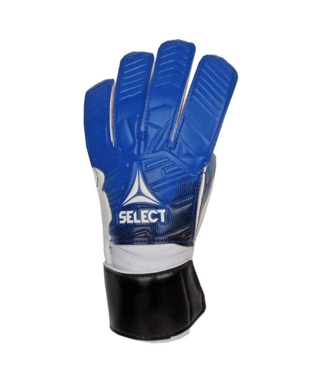 Childrens/kids Flexible Gripped Goalkeeper Gloves Blue Select-1