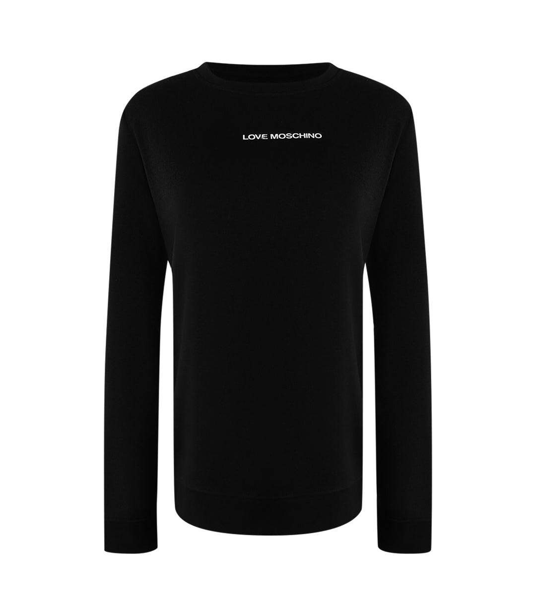 Sweat Manches Longues Motif/style Petit Logo Adulte Noir Love Moschino-1