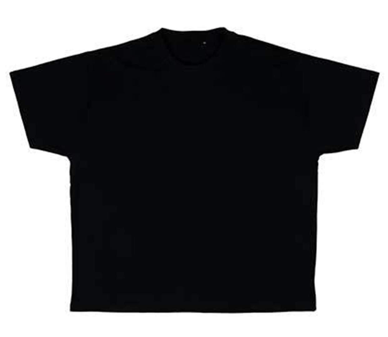 T-shirt manches courtes surdimensionné 4XL au 15XL - Unisexe - MYS110 - noir-2