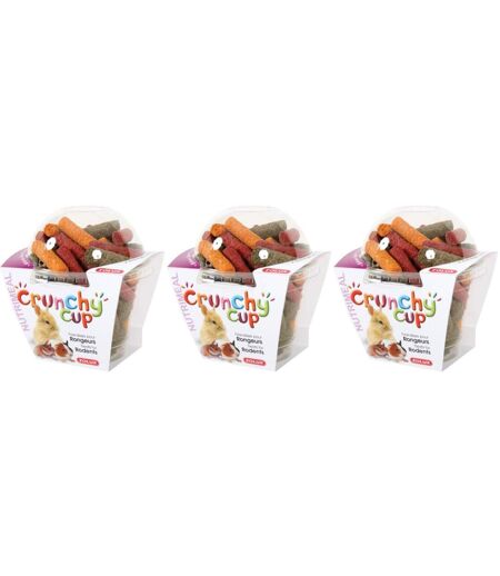 Crunchy cup betteraves - luzerne et carottes 180gr (Lot de 3)