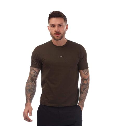 Mens Metropolis Series Logo T-shirt Green C.P. Company
