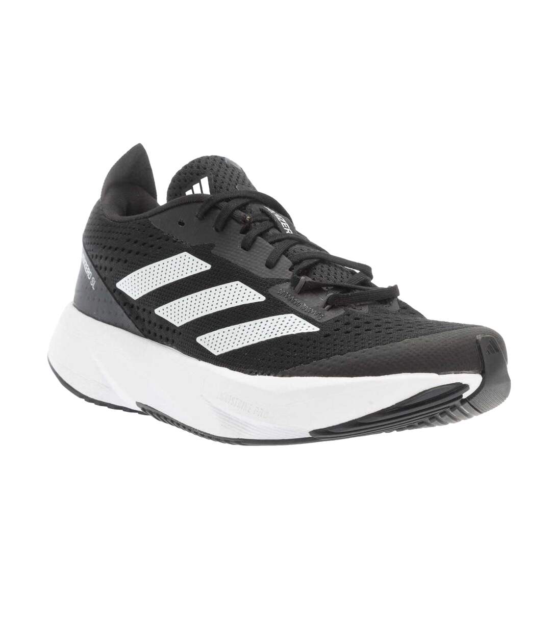 Womens/ladies Adizero Running Trainers Black Adidas-1